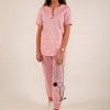 Bluza medyczna damska 001 - pastelowy róż - obrazek 6