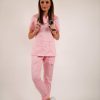 Bluza medyczna damska 001 - pastelowy róż - obrazek 2