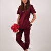 Komplet Medis 001 stretch - bordowy
